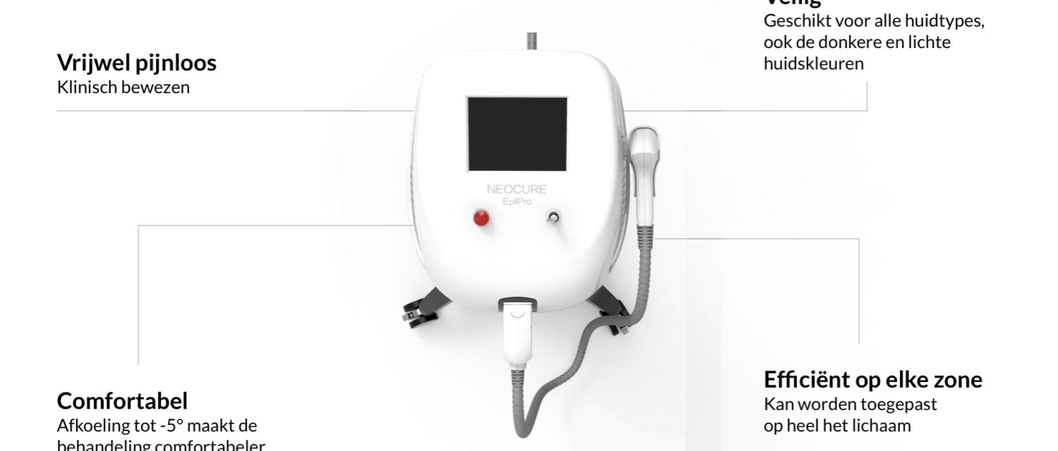 Professioneel definitief ontharingsapparaat met Diode Laser Epil Pro II