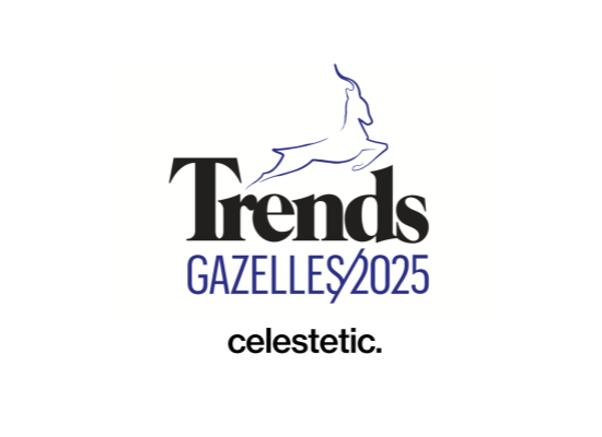 Trends Gazelles 2025 : celestetic parmi les entreprises les plus dynamiques de Bruxelles 